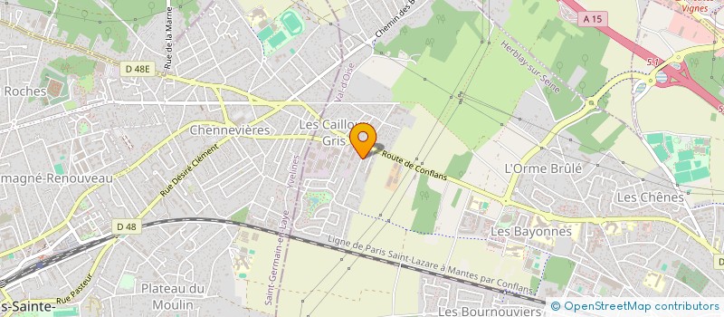 localisation de l'entreprise MONSIEUR MARTIN HUCK  HERBLAY-SUR-SEINE