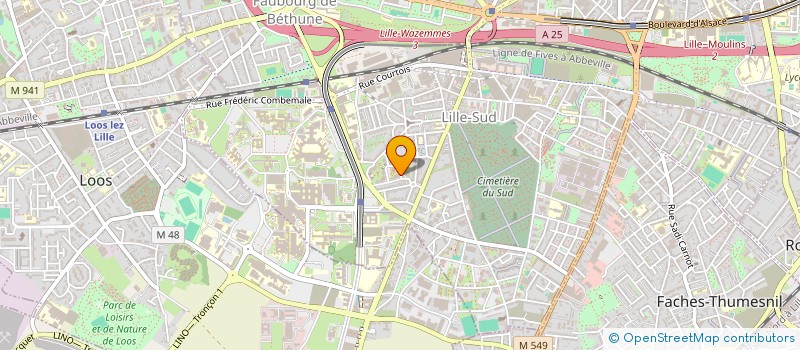 localisation de l'entreprise MONSIEUR MARTIN HUGUET à LILLE
