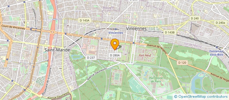 localisation de l'entreprise MONSIEUR MARTIN ISAL à VINCENNES