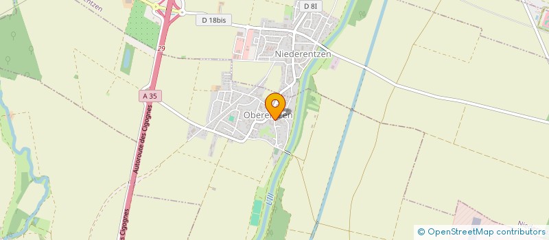 localisation de l'entreprise MONSIEUR MARTIN JAEGGY  OBERENTZEN