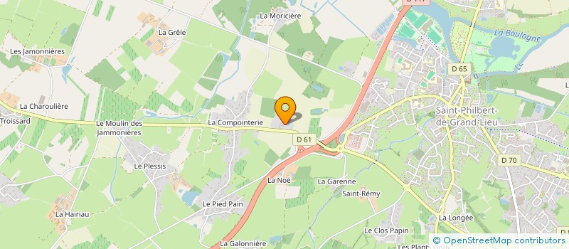 localisation de l'entreprise MONSIEUR MARTIN JEANEAU  SAINT-PHILBERT-DE-GRAND-LIEU