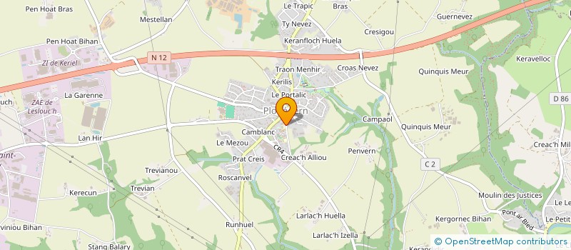 localisation de l'entreprise MONSIEUR MARTIN JEZEQUEL à LANDERNEAU