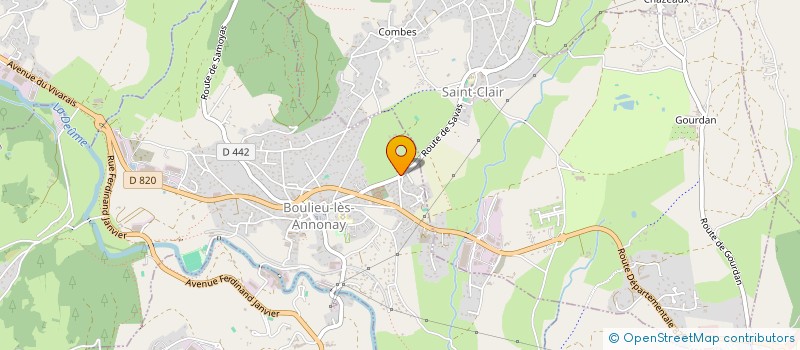 localisation de l'entreprise MONSIEUR MARTIN JORROT  ANNONAY