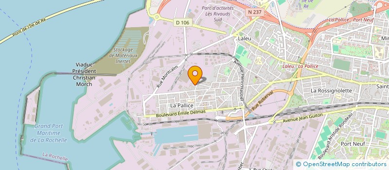 localisation de l'entreprise MONSIEUR MARTIN JOUFFRIEAU  LA ROCHELLE