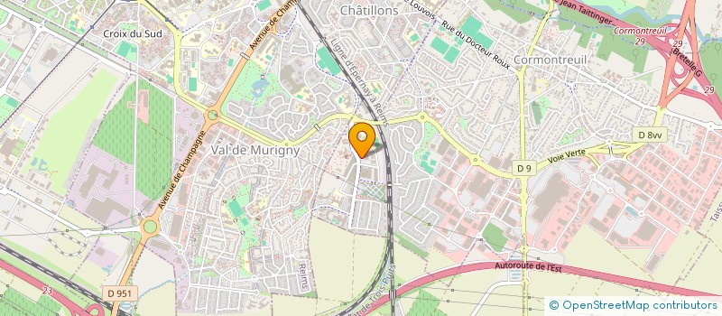 localisation de l'entreprise MONSIEUR MARTIN JOVANOVIC  CORMONTREUIL