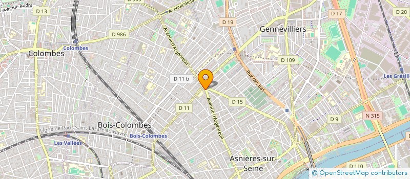 localisation de l'entreprise MONSIEUR MARTIN KLEIN  ASNIERES-SUR-SEINE