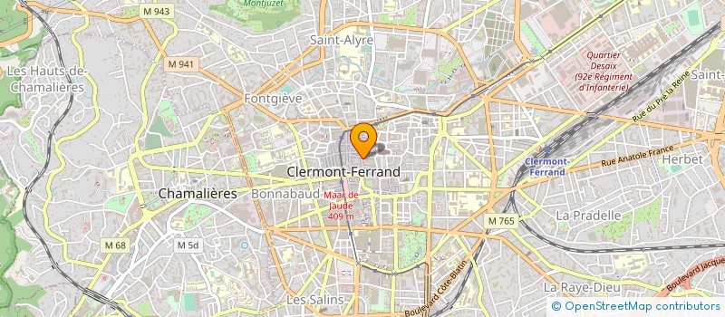 localisation de l'entreprise MONSIEUR MARTIN LACROIX  CLERMONT-FERRAND