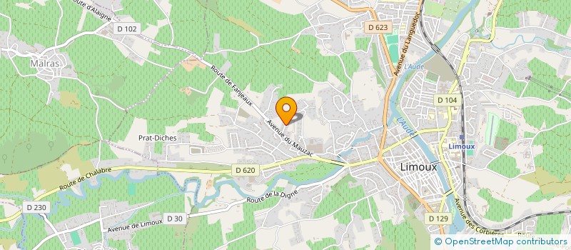 localisation de l'entreprise MONSIEUR MARTIN LAPEYRE à LIMOUX