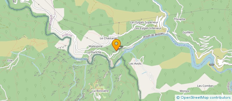 localisation de l'entreprise MONSIEUR MARTIN LAVAT à MALARCE-SUR-LA-THINES