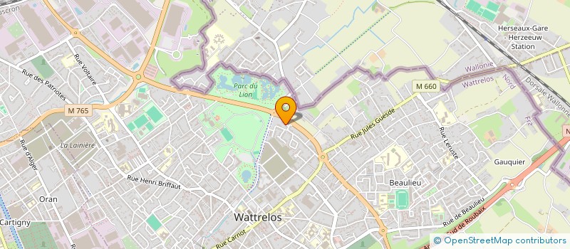 localisation de l'entreprise MONSIEUR MARTIN LEBRAS  WATTRELOS