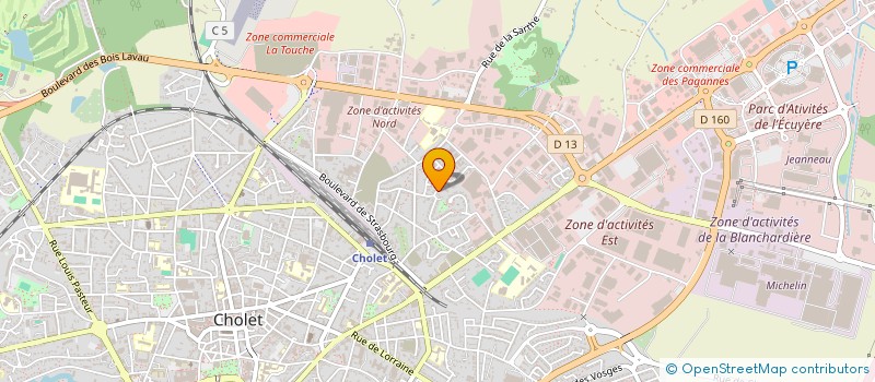 localisation de l'entreprise MONSIEUR MARTIN LEBRETON à CHOLET
