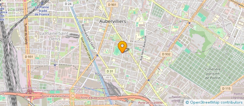 localisation de l'entreprise MONSIEUR MARTIN LECLERC  AUBERVILLIERS