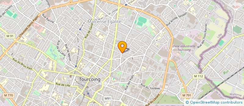 localisation de l'entreprise MONSIEUR MARTIN LEFEVRE à TOURCOING