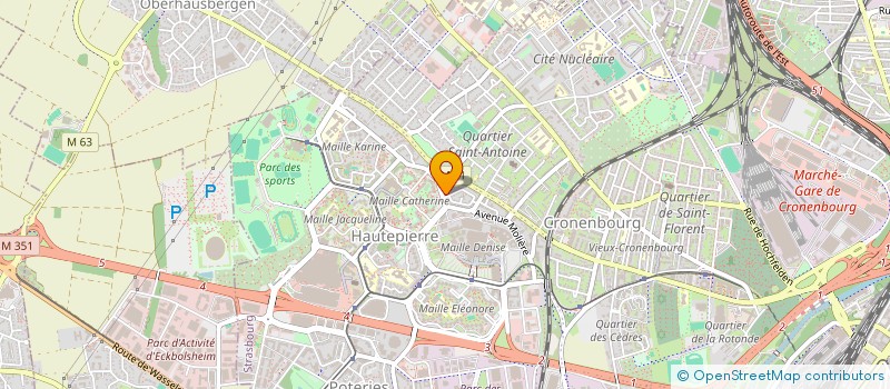 localisation de l'entreprise MONSIEUR MARTIN LELOUP  STRASBOURG