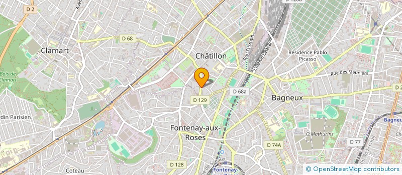 localisation de l'entreprise MONSIEUR MARTIN LEWANDOWSKI  CHATILLON