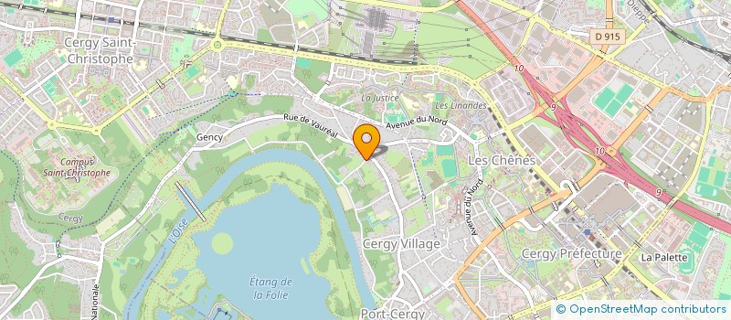 localisation de l'entreprise MONSIEUR MARTIN MANDOUMBA  CERGY