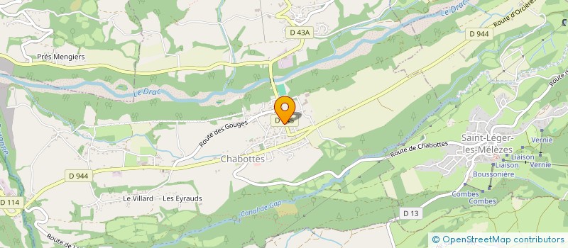 localisation de l'entreprise MONSIEUR MARTIN MARTIN  CHABOTTES