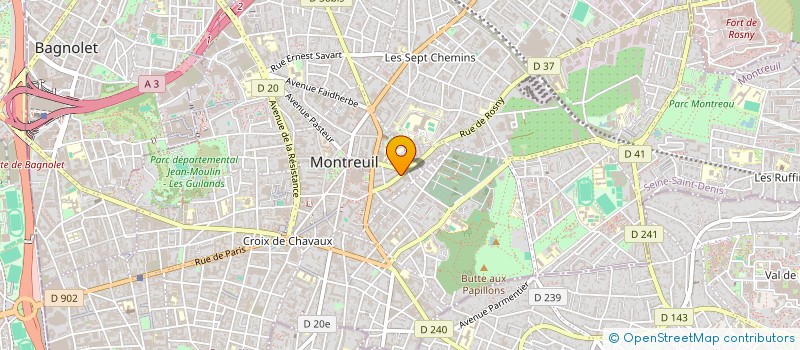 localisation de l'entreprise MONSIEUR MARTIN MASSON à MONTREUIL