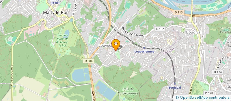 localisation de l'entreprise MONSIEUR MARTIN MAUCLERT  LOUVECIENNES