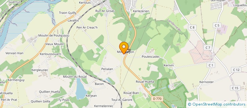 localisation de l'entreprise MONSIEUR MARTIN MENESGUEN  DIRINON