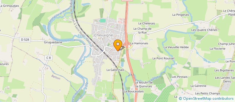 localisation de l'entreprise MONSIEUR MARTIN MENON  CHEVAIGNE