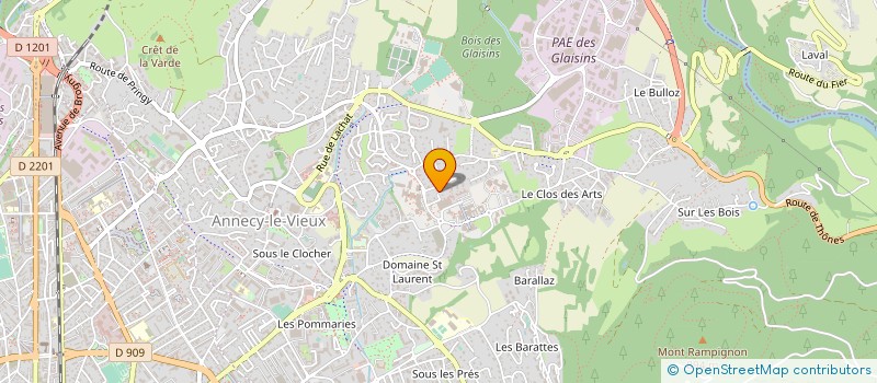 localisation de l'entreprise MONSIEUR MARTIN MERMILLOD BLONDIN à ANNECY