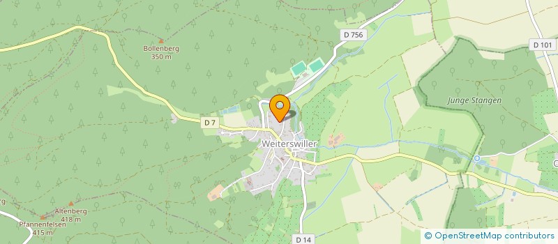 localisation de l'entreprise MONSIEUR MARTIN MERTEN  WEITERSWILLER