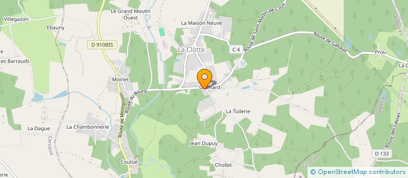 localisation de l'entreprise MONSIEUR MARTIN MILES  LA CLOTTE