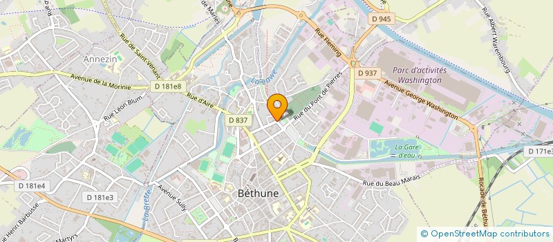 localisation de l'entreprise MONSIEUR MARTIN MONGY à BETHUNE