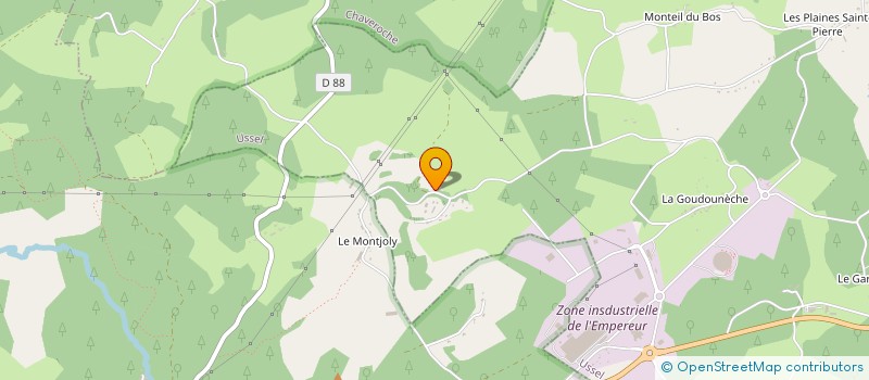 localisation de l'entreprise MONSIEUR MARTIN MONTEIL à USSEL