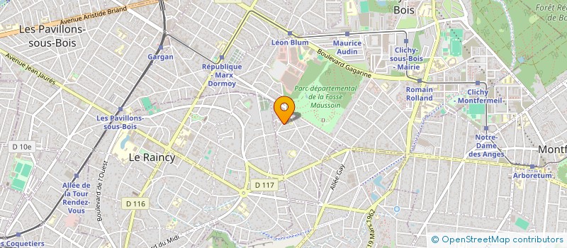 localisation de l'entreprise MONSIEUR MARTIN OLIVEIRA à CLICHY-SOUS-BOIS