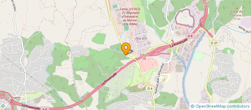 localisation de l'entreprise MONSIEUR MARTIN PAQUETTE à FREJUS