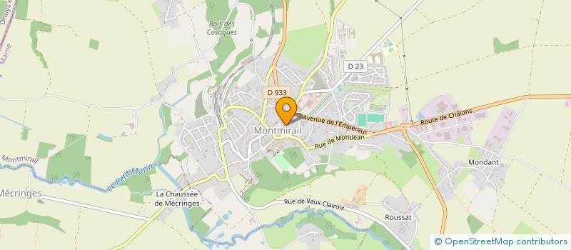 localisation de l'entreprise MONSIEUR MARTIN PARISOT  MONTMIRAIL