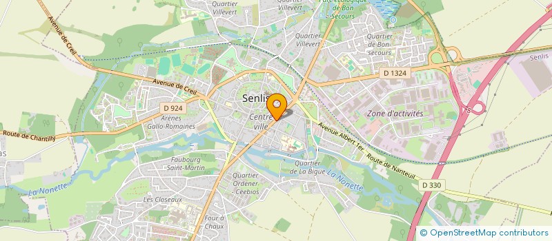 localisation de l'entreprise MONSIEUR MARTIN PATRIA  SENLIS