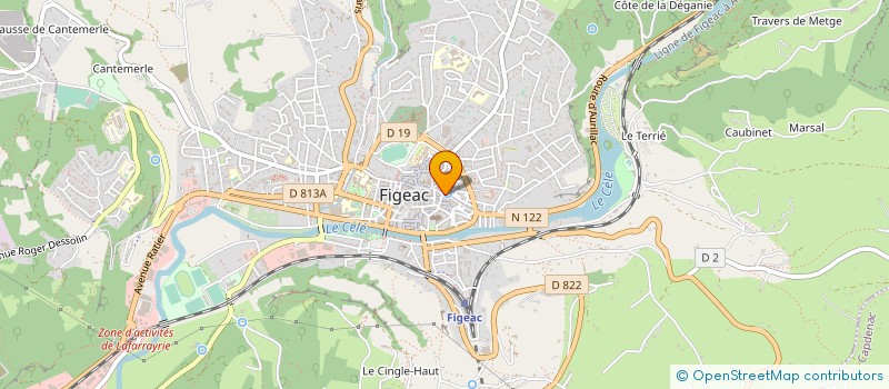 localisation de l'entreprise MONSIEUR MARTIN PEIX  FIGEAC