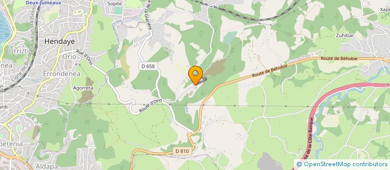 localisation de l'entreprise MONSIEUR MARTIN PERROMAT  URRUGNE