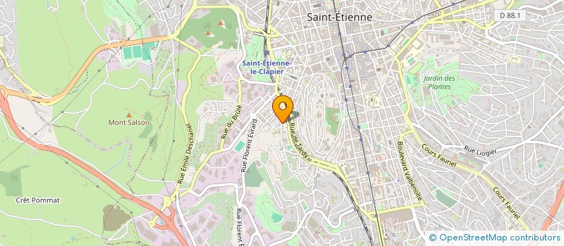 localisation de l'entreprise MONSIEUR MARTIN PETIT  SAINT-ETIENNE