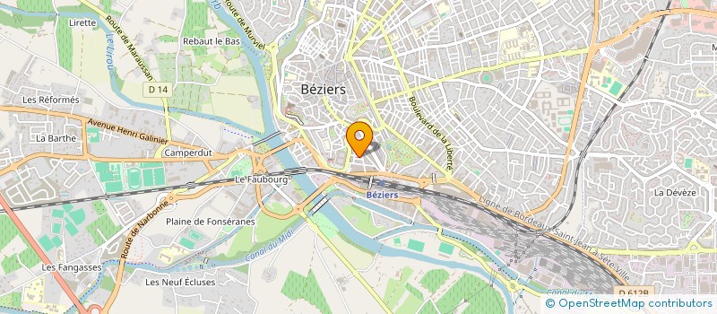 localisation de l'entreprise MONSIEUR MARTIN PETROVIC  BEZIERS