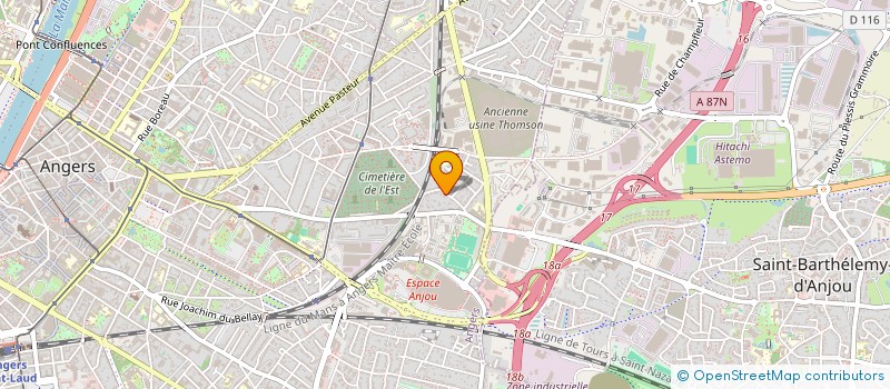 localisation de l'entreprise MONSIEUR MARTIN PICHOT à ANGERS