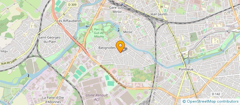 localisation de l'entreprise MONSIEUR MARTIN PIRON  LE MANS