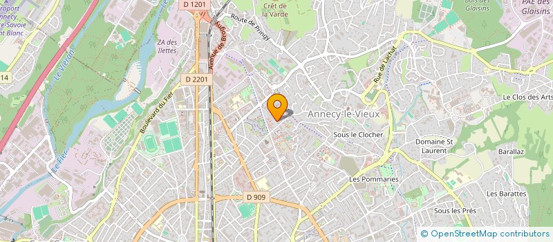 localisation de l'entreprise MONSIEUR MARTIN POUJOIS à ANNECY