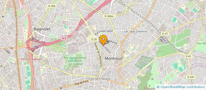localisation de l'entreprise MONSIEUR MARTIN PREVOST à MONTREUIL