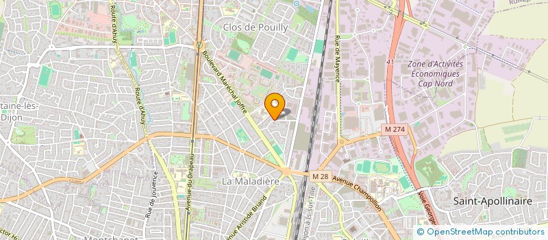 localisation de l'entreprise MONSIEUR MARTIN PREVOST à DIJON