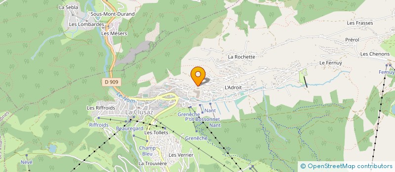 localisation de l'entreprise MONSIEUR MARTIN PROC à LA CLUSAZ