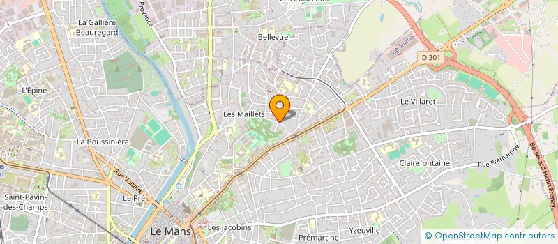 localisation de l'entreprise MONSIEUR MARTIN PROVOST  LE MANS