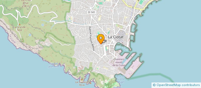 localisation de l'entreprise MONSIEUR MARTIN PUGET  LA CIOTAT