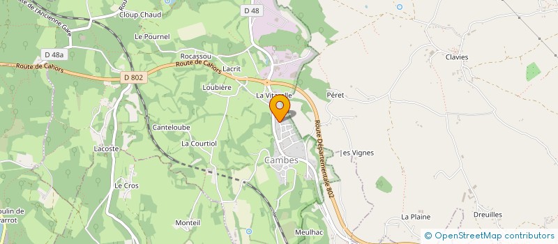 localisation de l'entreprise MONSIEUR MARTIN RADEL  CAMBES