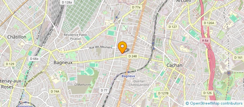 localisation de l'entreprise MONSIEUR MARTIN RAEBURN à BAGNEUX