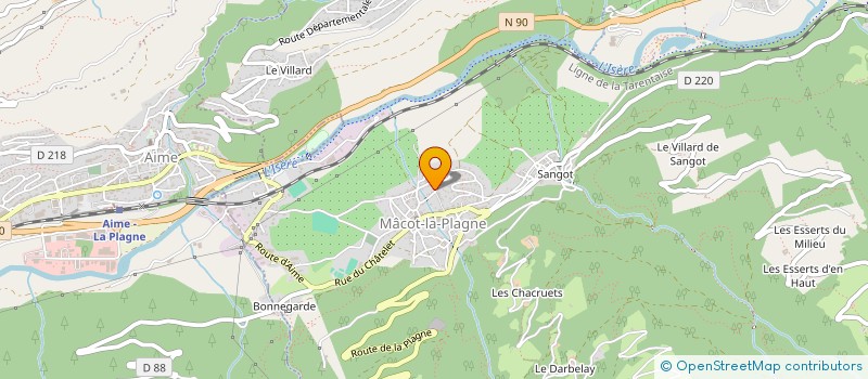 localisation de l'entreprise MONSIEUR MARTIN RAY  PEISEY-NANCROIX