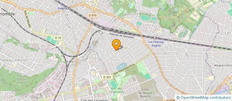 localisation de l'entreprise MONSIEUR MARTIN RECEVEAU  GAGNY